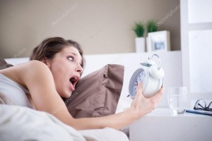 Create meme: Nou stress in PMS, the frustrated woman, alarm clock