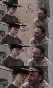 Create meme: the walking dead Carl jokes, Carl, Carl meme pictures