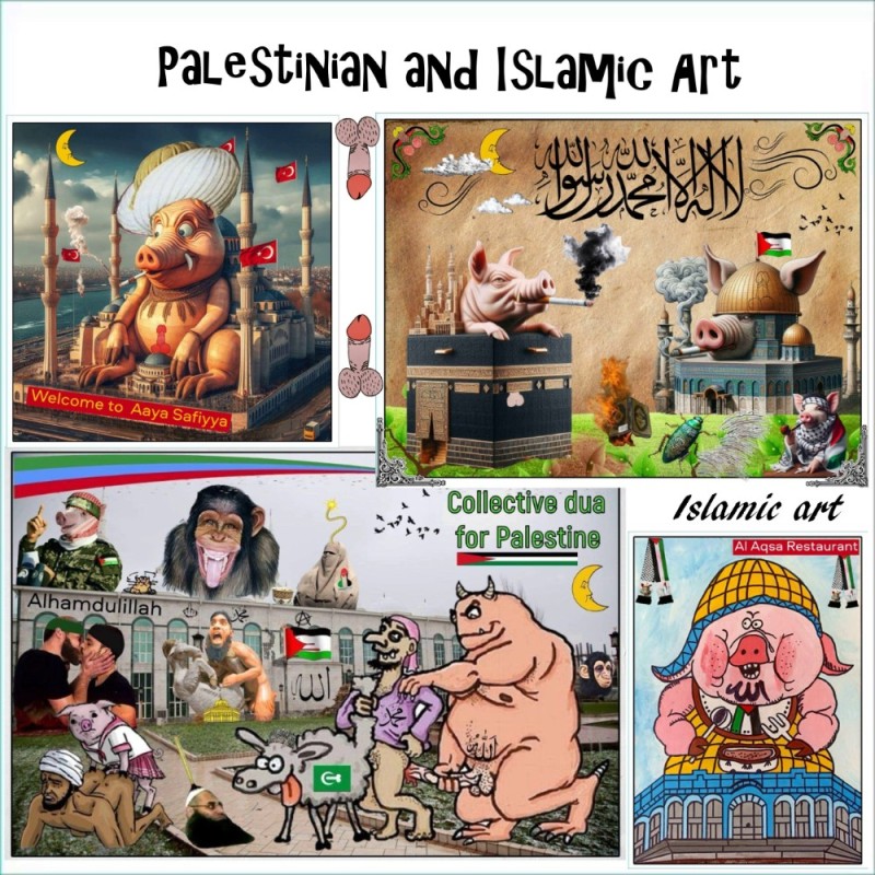 Create meme: cartoon , a caricature of Russia, caricatures of Muhammad and Muslims