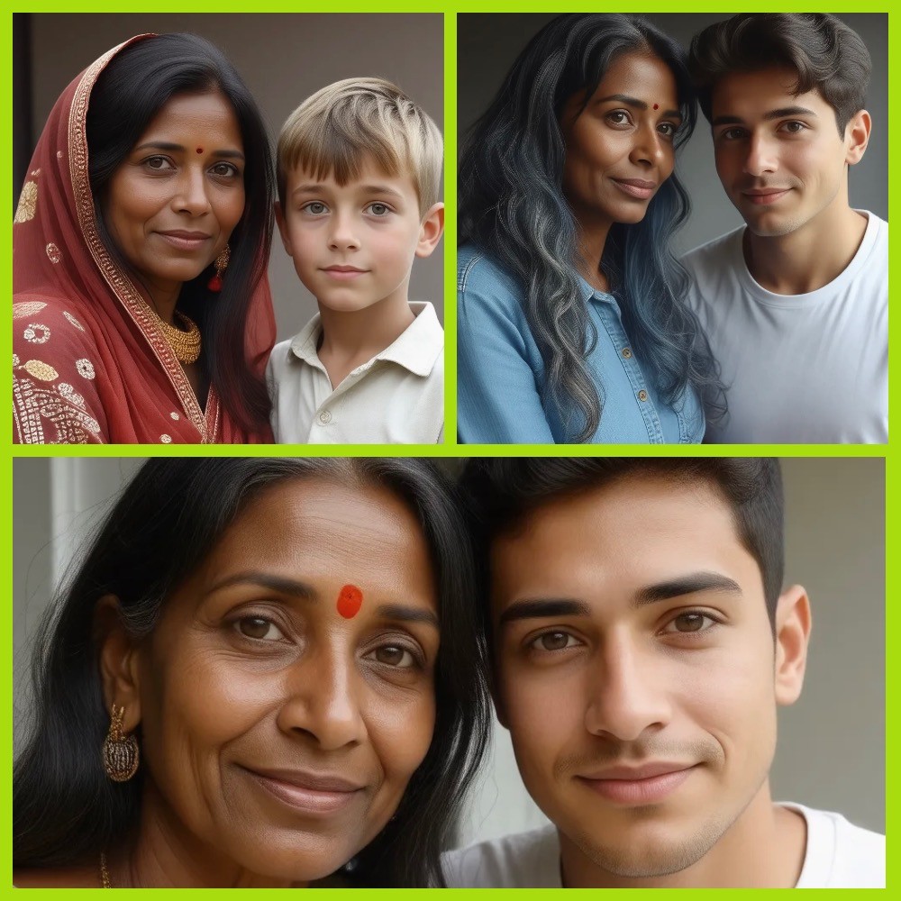 Create meme: people, the grandchildren of Muhammad Ali, indian woman