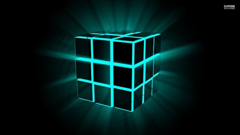 Create meme: Rubik's cube 3d, neon cube, Rubik's cube