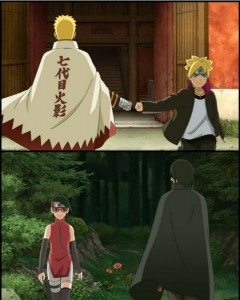 Create meme: Boruto: Next generation of Naruto, naruto Hokage GIF, naruto in baruto battle with momosaki