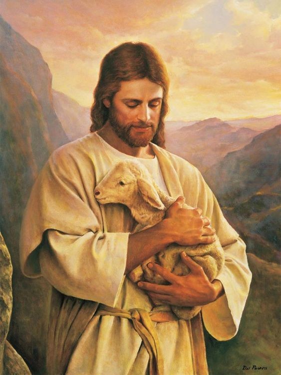 Create meme: Jesus Christ , Jesus lord, Jesus with a lamb