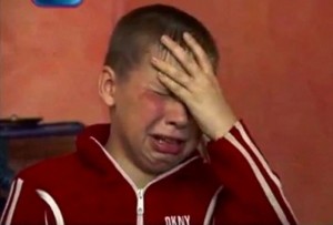 Create meme: schoolboy crying meme, boy crying meme, Sashko