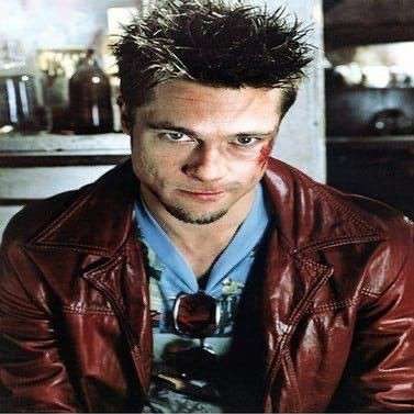 Create meme: brad pitt , freddy krueger, fight club 