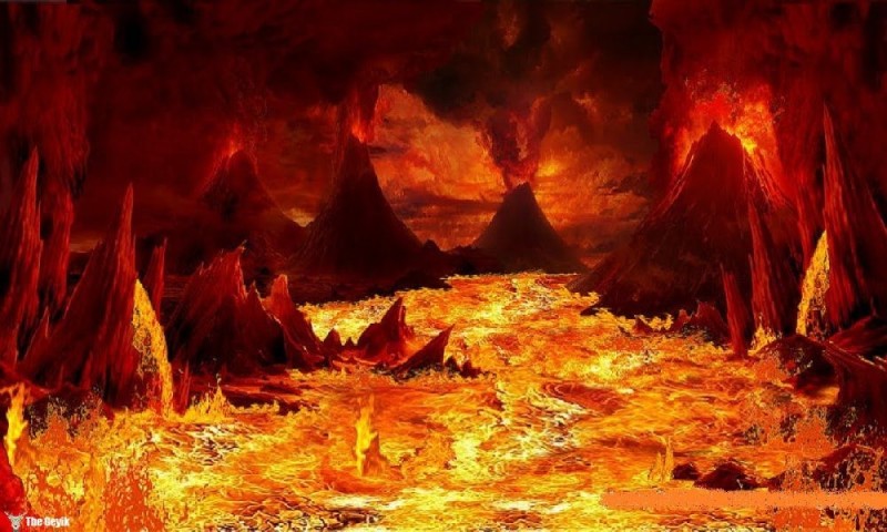 Create meme: neraka, background of hell, inferno