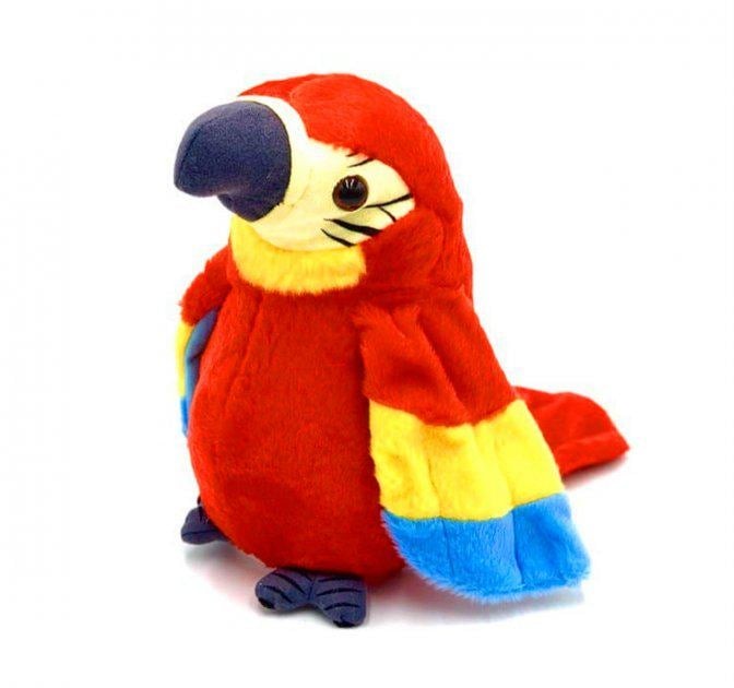 Create meme: talking parrot toy, The parrot toy is interactive, plush parrot toy