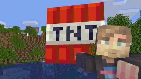 Создать мем: тумка в майнкрафте, тнт майнкрафт постройка, minecraft