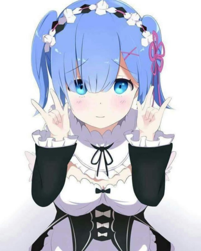 Create meme: rem re zero, anime re zero, rem re zero