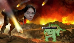 Create meme: dinosaurs, dinosaur yee, the death of the dinosaurs