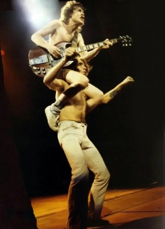 Create meme: angus young and bon scott, ac dc angus young young, Boogie Boy movie 1998