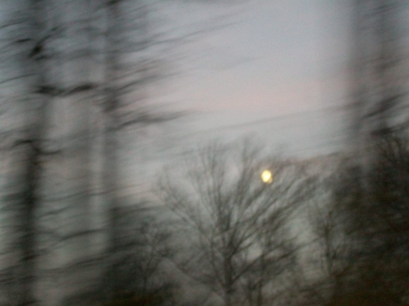 Create meme: the moon , moon in the morning, darkness