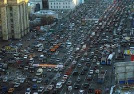 Create meme: tube on the road, traffic on the garden ring Moscow, a huge traffic jam in Moscow