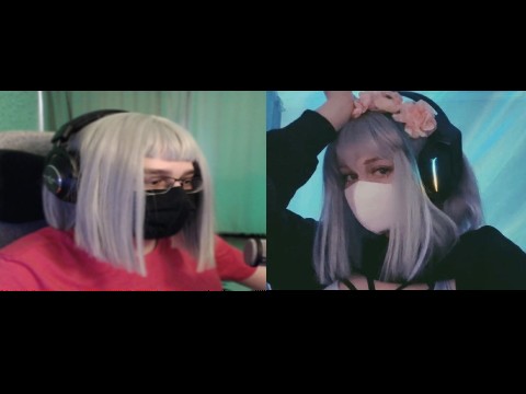 Create meme: stream twitch, girl cosplayer, girl 