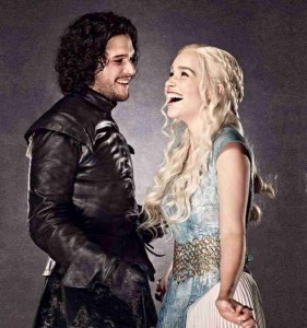 Create meme: throne, Emilia Clarke and kit Harrington, Jon snow and Emilia Clarke