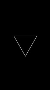 Create meme: triangle, white triangle on a black background, darkness
