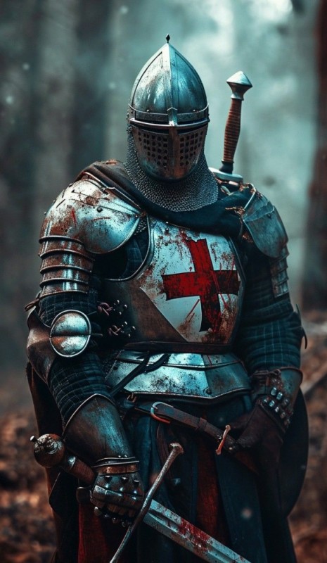 Create meme: crusader knight, knight , knight templars