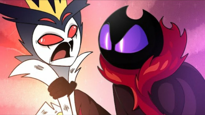 Create meme: the hotel hazbin 2 series, the hotel hasbeen, khazbin hotel and the infernal boss