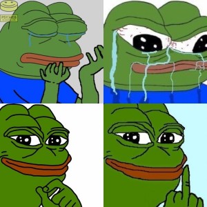 Создать мем: frog, pepe