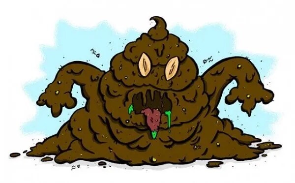 Create meme: turd , The evil turd, big poop