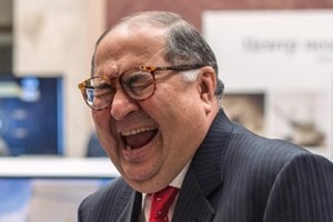 Create meme: Usmanov and Timchenko, Usmanov laughs pictures, Alisher Usmanov, Arsenal