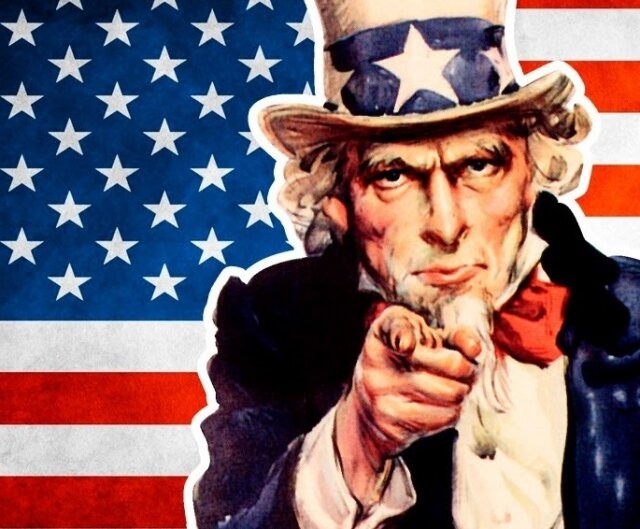 Create meme: ancl sam america, The symbol of the USA is Uncle Sam, James Montgomery Flagg Uncle Sam