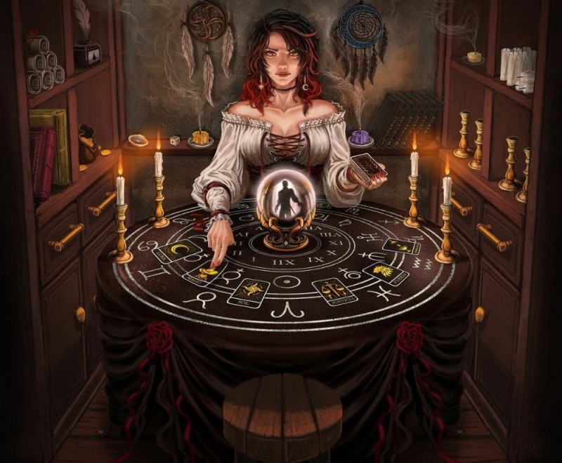 Create meme: tarot fortune teller, Fortune teller art, Fortune teller of the arts