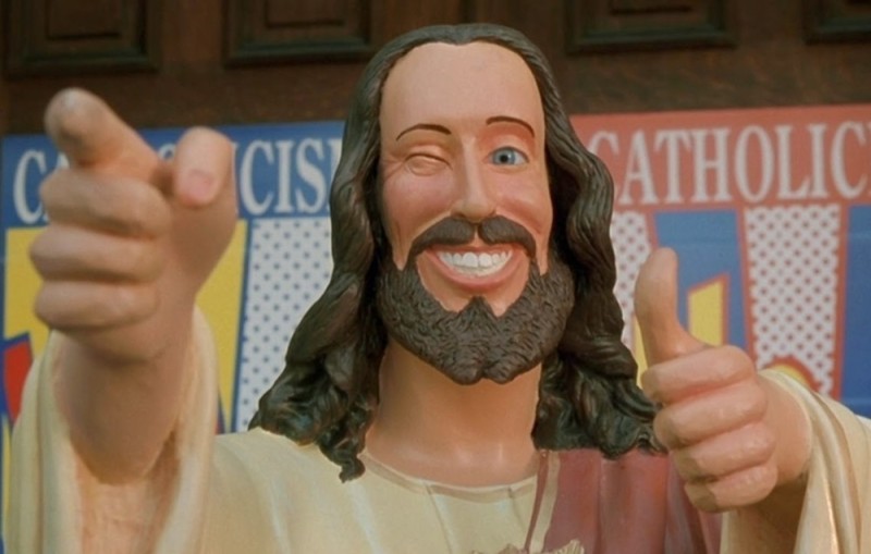 Create meme: buddy Christ, Jesus is smiling, my friend jesus