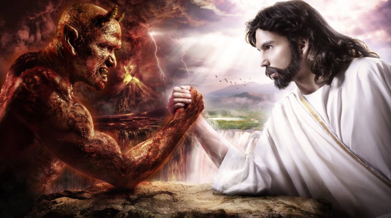 Create meme: Reformer Don't be afraid Christian rap, God and the devil, Jesus and Satan