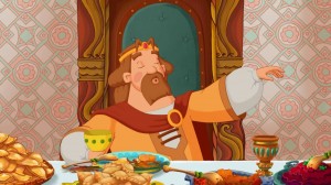 Создать мем: цари, князь киевский за столом, настроение князь киевский из мультфильма