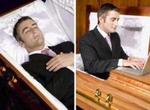 Create meme: up from the grave meme, lying in a coffin, the guy in the coffin