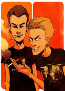 Create meme: beavis and butt head, beavis and butthead, BB