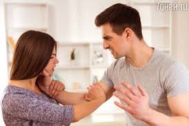 Create meme: husband yells at his wife, girl , the husband beats the wife