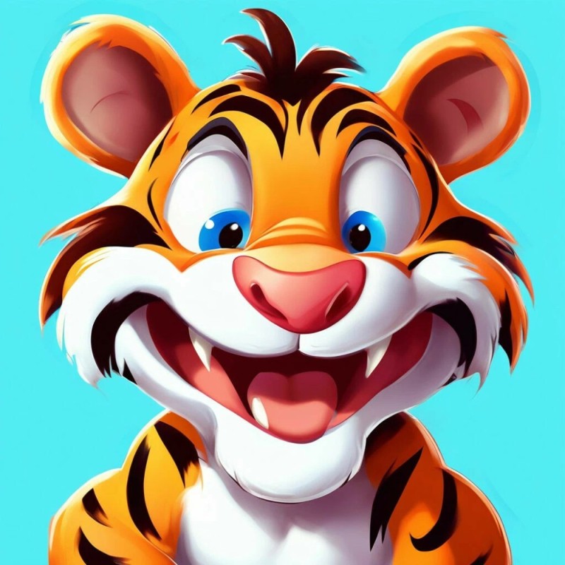 Create meme: The cartoon tiger, The merry tiger, Tony the tiger