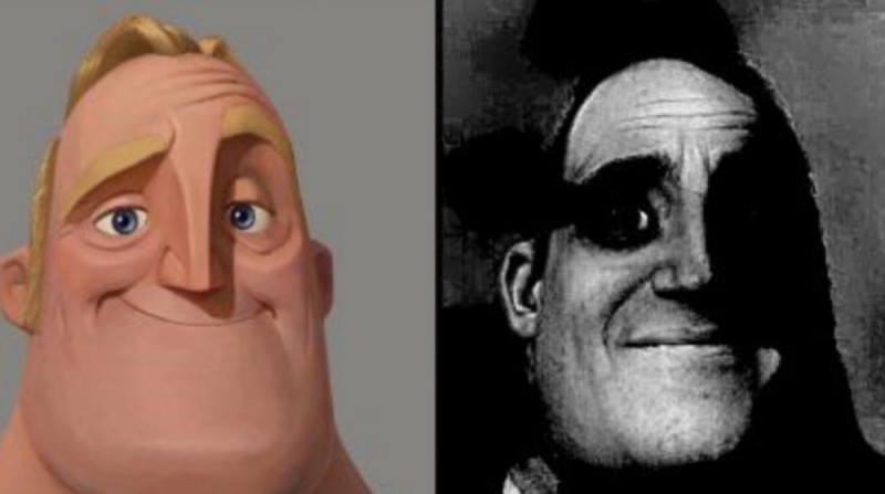 Create meme: characters of the superfamily, mr. incredible becomes uncanny by personnel, the incredibles meme dad