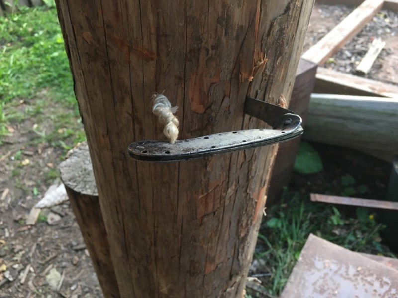 Create meme: wooden fence posts, bark beetle typographer spruce, mounting for a birdhouse