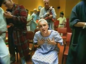 Create meme: real slim shady clip in a mental hospital, eminem the real slim shady behind the scenes, slim shady real slim shady mtv