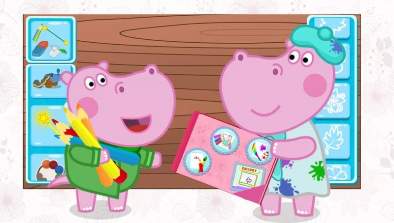 Create meme: hippo peppa, The Hippo Peppa game, educational game