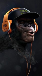 Create meme: monkey Naik, monkey, cool monkey art