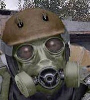 Create meme: gas mask