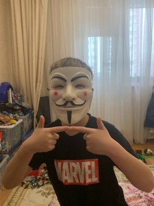 Create meme: mask hacker, people, anonymous mask