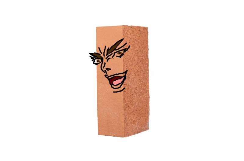Create meme: refractory brick, glubokinsky brick brown, brick front 