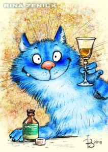 Create meme: stickers blue cats, Irina zenuk, blue cat