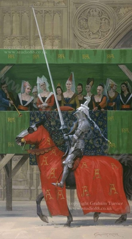 Create meme: Graham Turner Knights, jousting tournament art lists, Chevalier knight in the Middle Ages