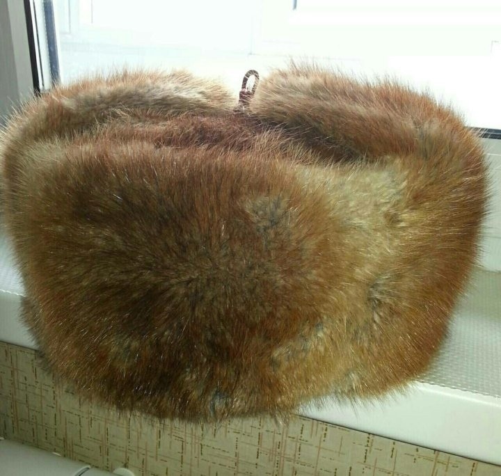 Create meme: the fur hat of, fur hat with earflaps, mink hat of the USSR