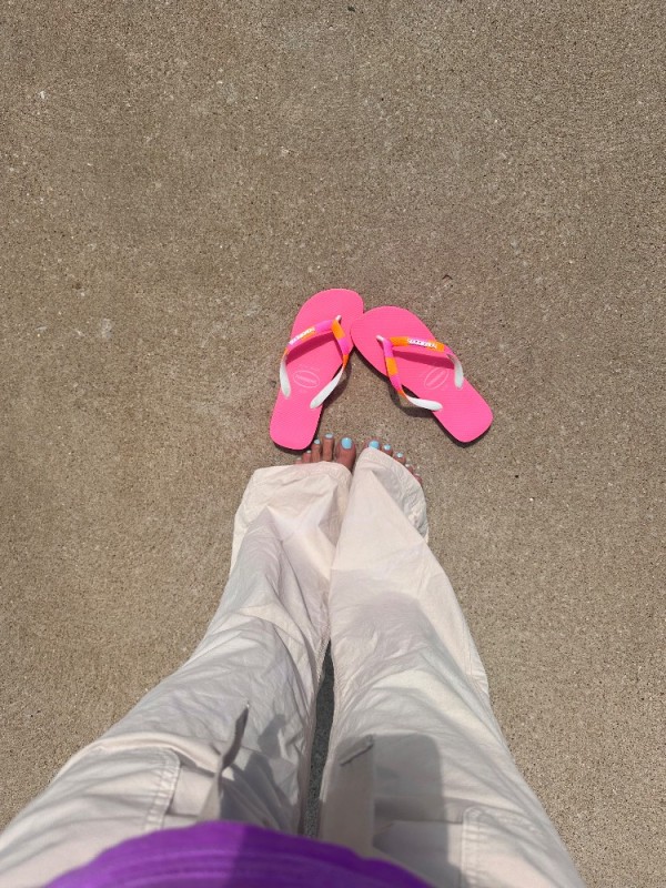 Create meme: feet , flip-flops shoes, havaianas flip-flops