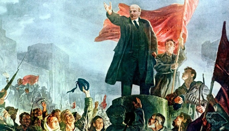 Create meme: The Great October Revolution of 1917, Lenin the revolution of 1917, Lenin on the armored car picture