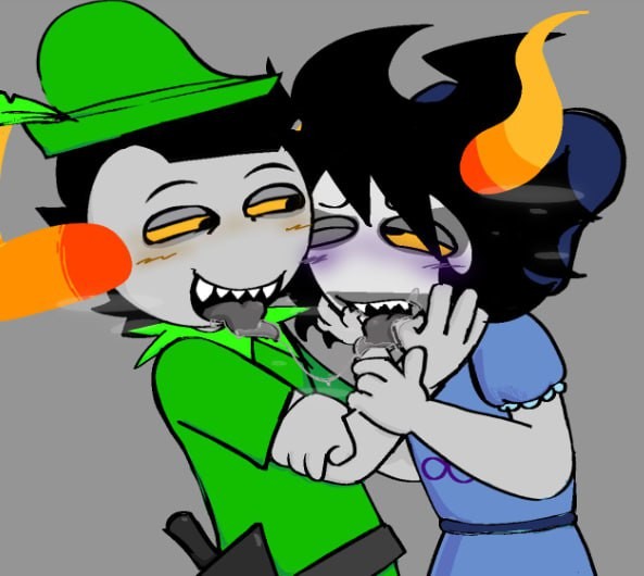 Create meme: homestack gifs, homestack john pathetic, homestuck vriska and tavros