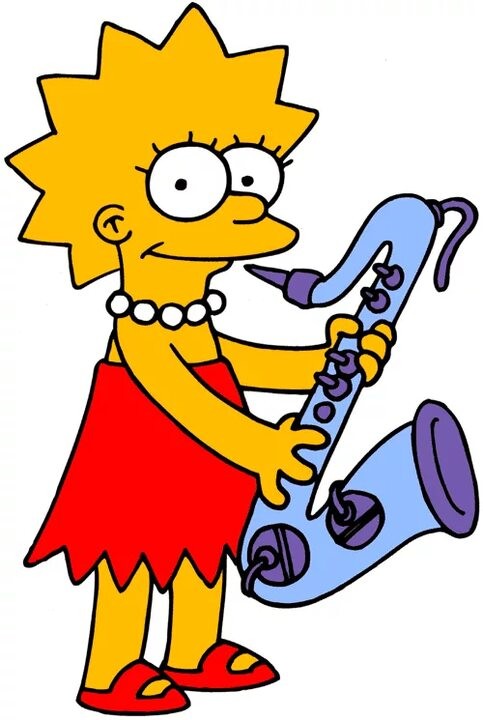 Create meme: The simpsons lisa, Lisa Simpson's saxophone, The Simpsons saxophone