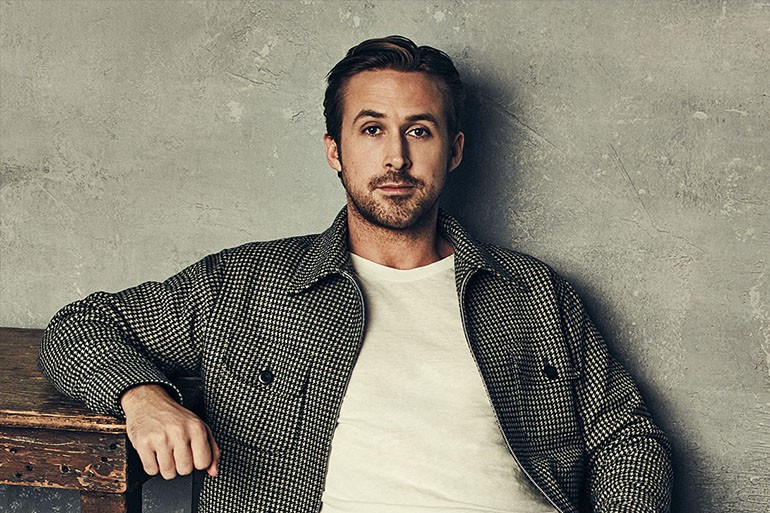 Create meme: Ryan Gosling on a white background, Ryan Gosling photo shoot, actor Ryan Gosling